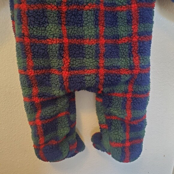 Little Me Toddler Baby Plaid Teddy Bear One Piece Sherpa Fleece Jumpsuit… - Picture 9 of 16